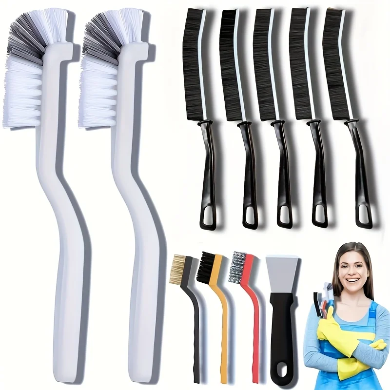 Home Bathroom Cleaning Kit - 11-częściowy zestaw uniwersalnych szczotek do czyszczenia