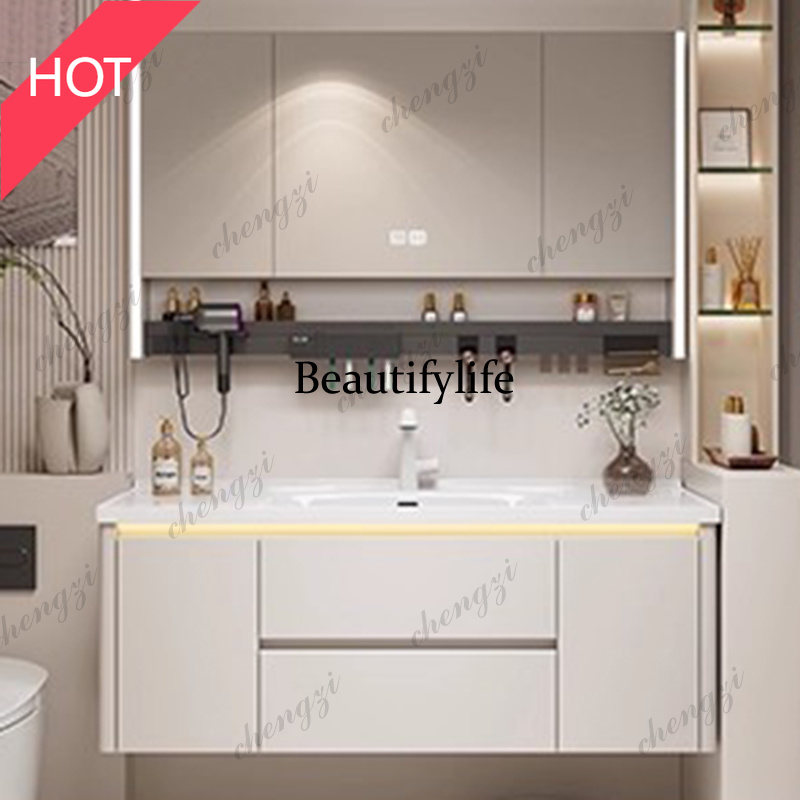 Home Bathroom Vanity Combo - Organizer M07 Szafka do przechowywania Lustro