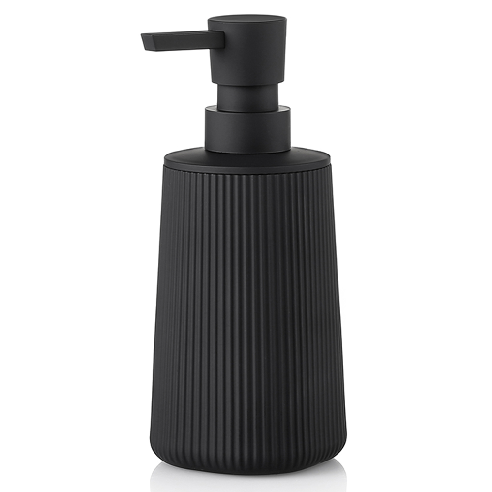 Home Bathroom Soap Dispenser - Nowoczesny, prążkowany, plastikowy dozownik do mydła