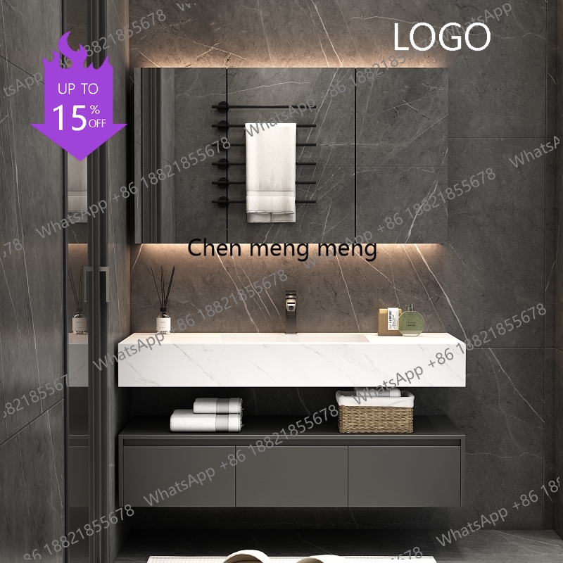 Home Bathroom Vanity Combo - Szafka łazienkowa D80 biała do pielęgnacji