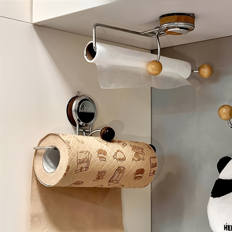 Home Bathroom Paper Towel Holder - Uchwyt na ręczniki papierowe z przyssawką,