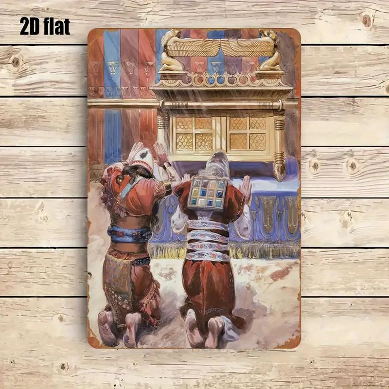 Home Kitchen & Bathroom - CIFBUY Rustykalna Metalowa Dekoracja Ścienna z