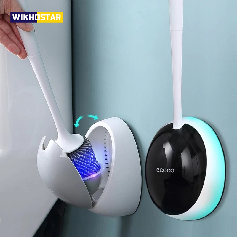 Home Bathroom Cleaning Kit - WIKHOSTAR TPR silikonowa szczotka do WC