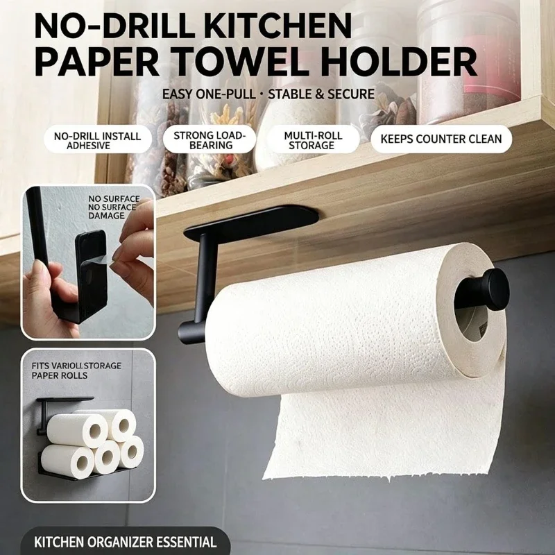 Home Bathroom Paper Towel Holder - Uchwyt na rolkę papieru, wieszak na