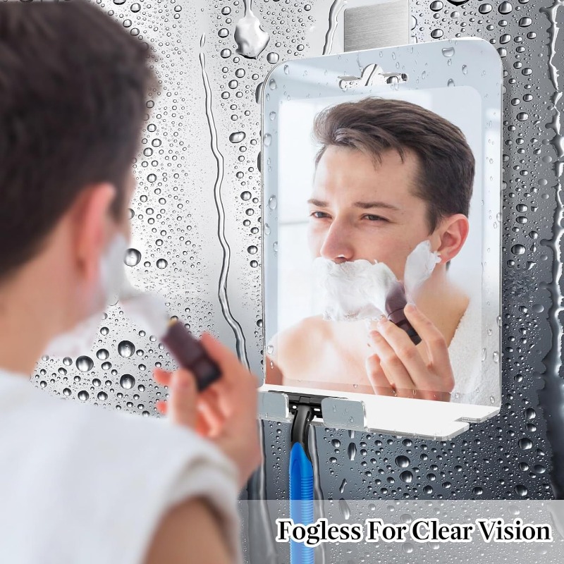 Shaving Mirror Suction - 30x20CM duże akrylowe lustro przeciwmgielne narzędzia