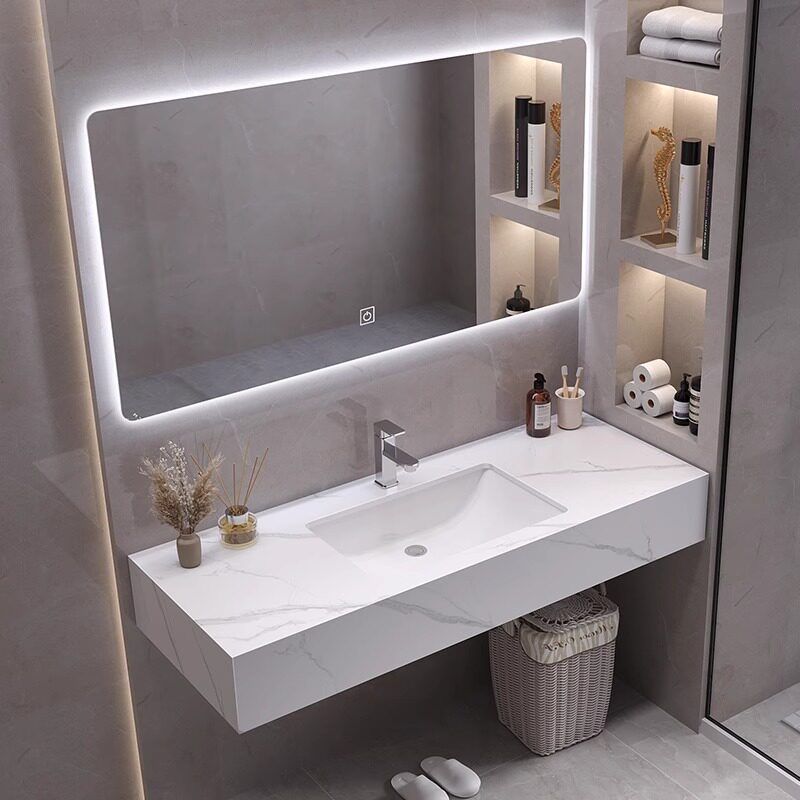 Home Bathroom Vanity Combo - Nowoczesna Szafka Łazienkowa z Lustrem, Organizer,