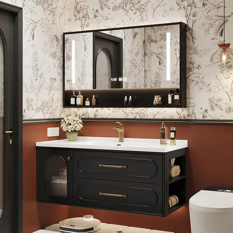 Home Bathroom Vanity Combo - Francuskie luksusowe szafki łazienkowe Ceramika Umywalka
