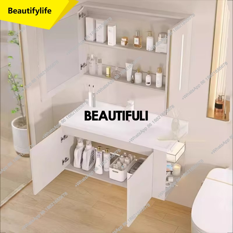 Home Bathroom Vanity Combo - A17 Lustro toaletowe Szafka łazienkowa Organizer