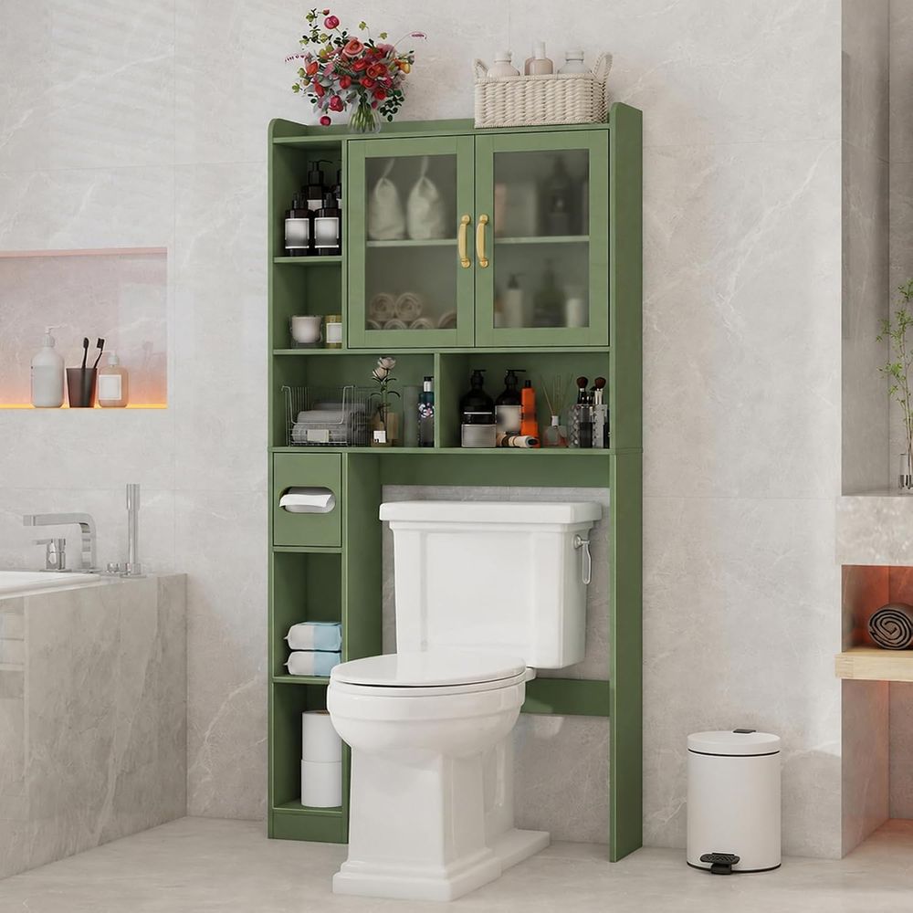 Home And Bathroom - Oszczędzająca miejsce akrylowa szafka nad toaletą