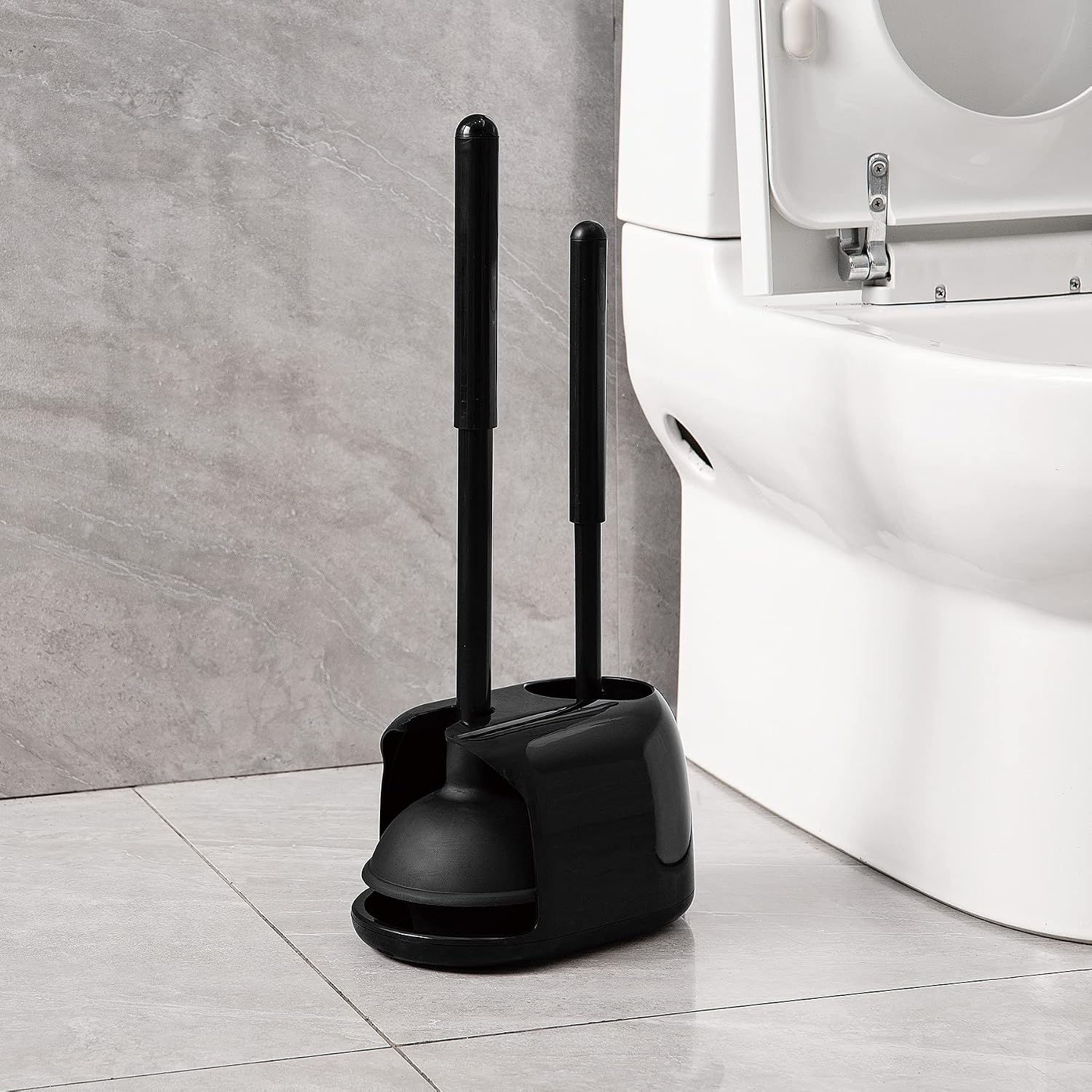 Home Bathroom Cleaning Kit - Zestaw 2 w 1: szczotka do