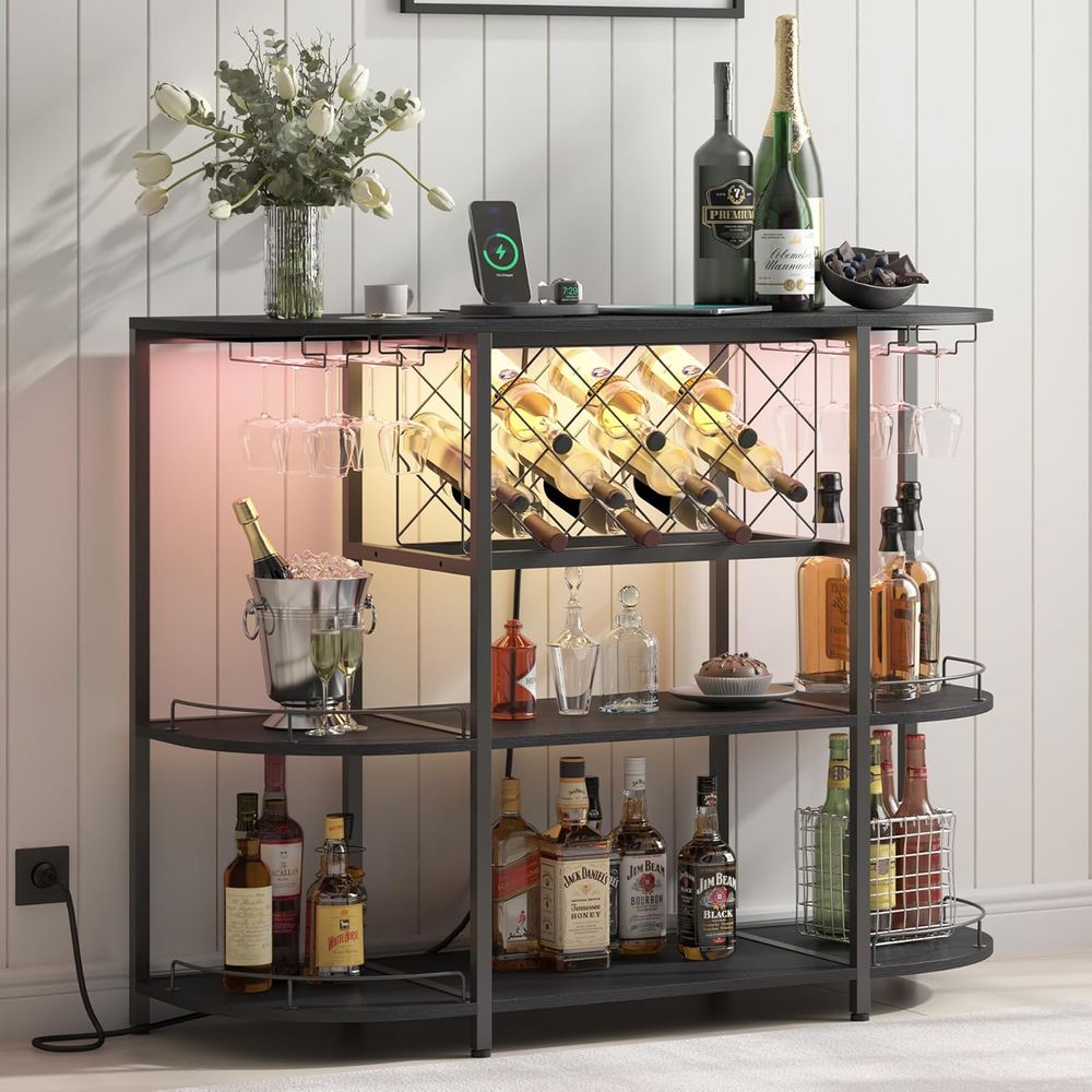 Czarny 3-poziomowy stolik kawo – Home Kitchen & Bathroom recenzja i cena