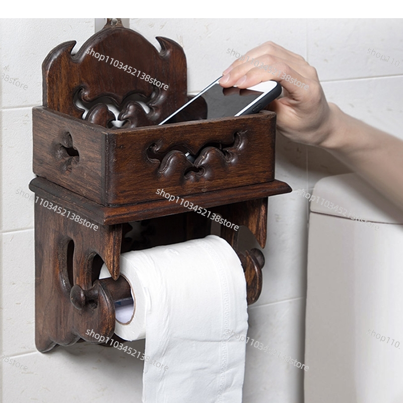 Drewniany uchwyt na ręczniki p – Home Bathroom Paper Towel Holder recenzja i cena