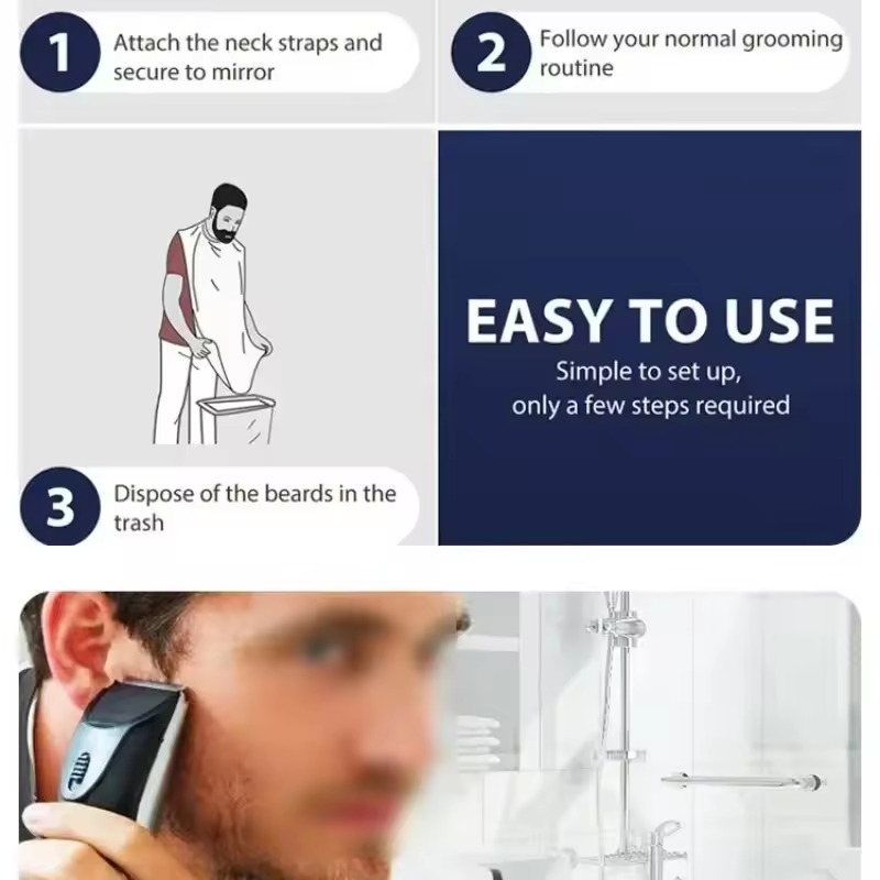 Czarne i białe fartuchy do gol – Shaving Mirror Suction recenzja i cena