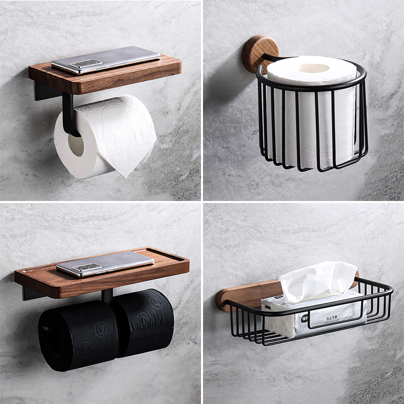 Drewniany uchwyt na chusteczki – Home Bathroom Paper Towel Holder recenzja i cena