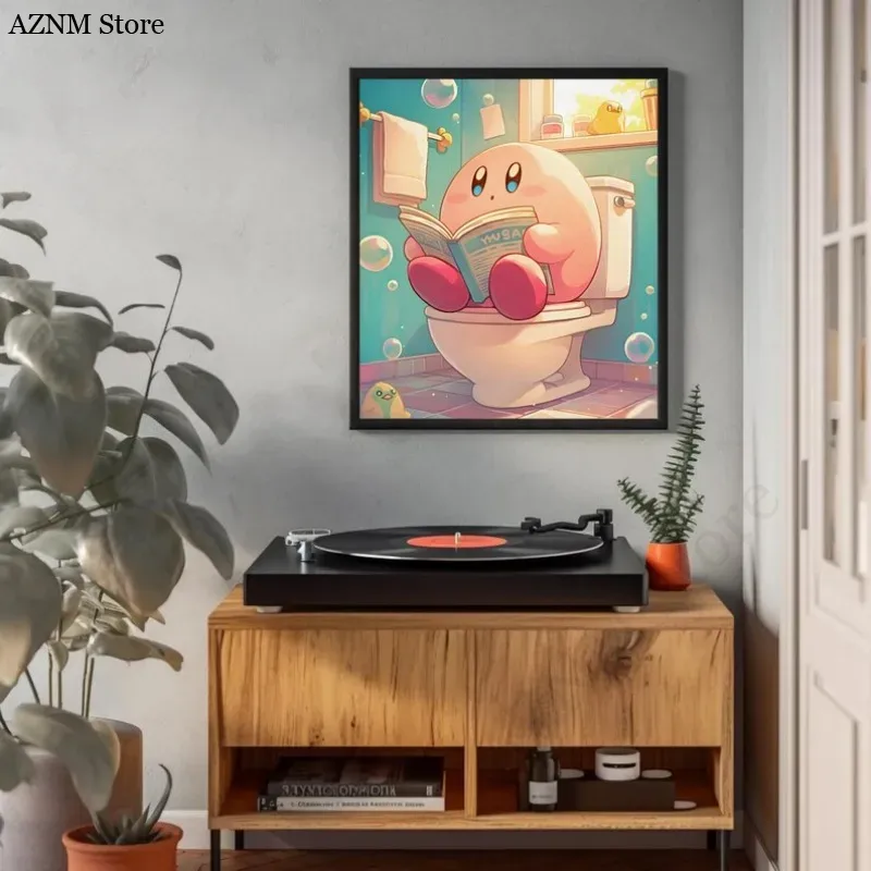 Zabawny Plakat z Kreskówkowymi – Home Bathroom Wall Art recenzja i cena