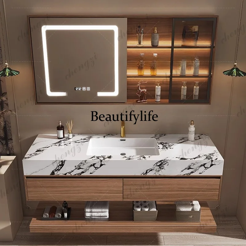 M02 Toaletka Drewniana Szafka  – Home Bathroom Vanity Combo recenzja i cena