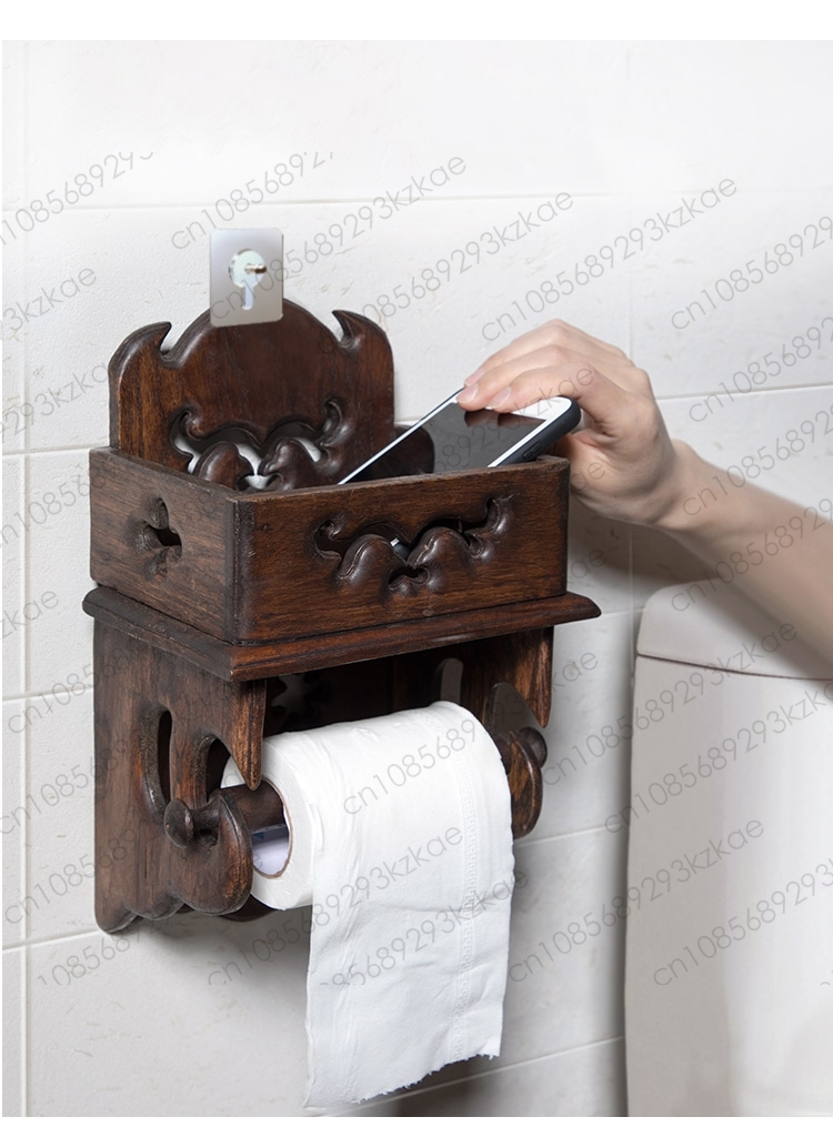 Drewniany uchwyt na ręczniki p – Home Bathroom Paper Towel Holder recenzja i cena