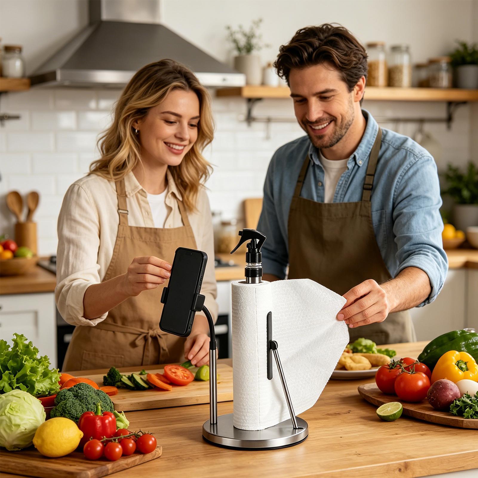 Uchwyt na ręczniki papierowe z – Home Bathroom Paper Towel Holder recenzja i cena