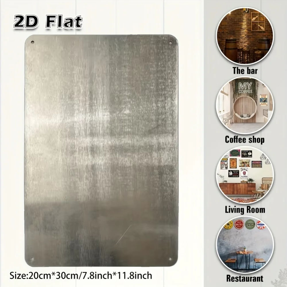 Metalowa dekoracja ścienna 2D  – Home Bathroom Wall Art recenzja i cena