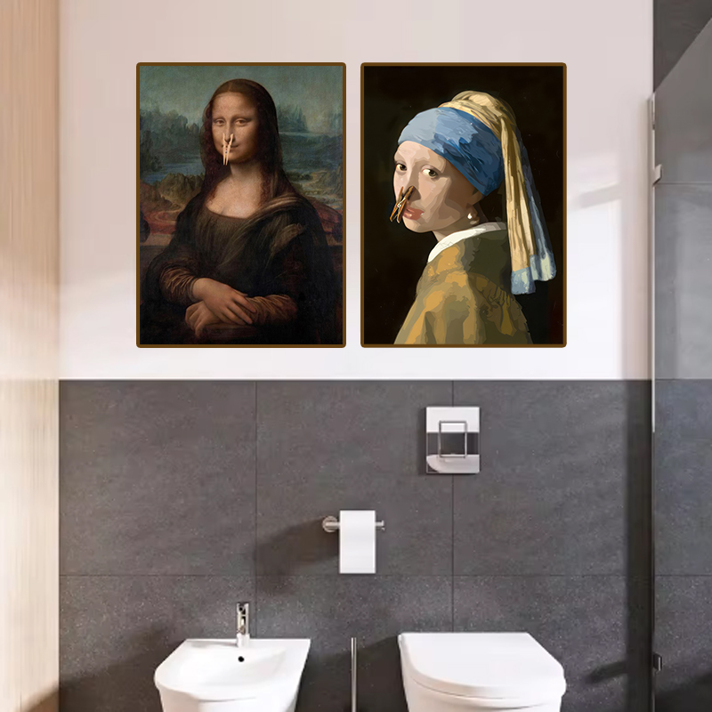 1 szt. Zabawny Abstrakcyjny Wy – Home Bathroom Wall Art recenzja i cena