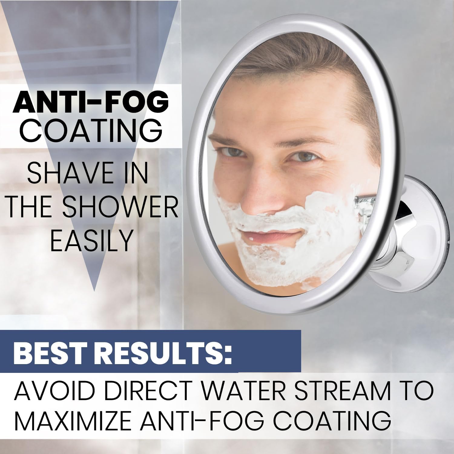 Lusterko do makijażu bez par,  – Shaving Mirror Suction recenzja i cena