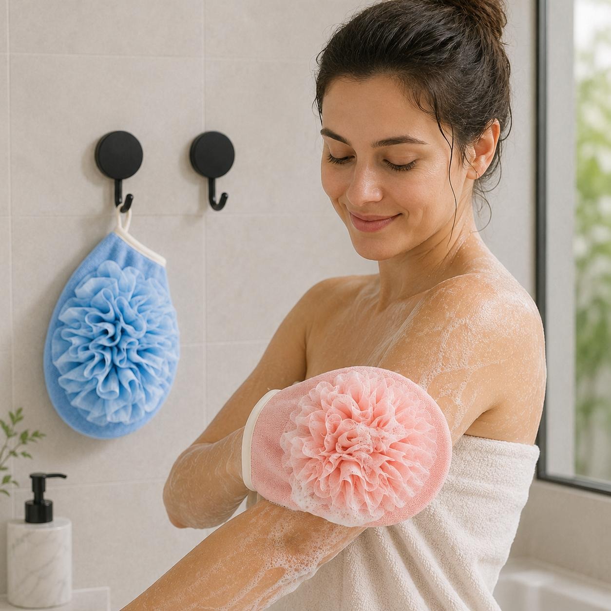 2 pary rękawic kąpielowych + 2 – Home Bathroom Cleaning Kit recenzja i cena