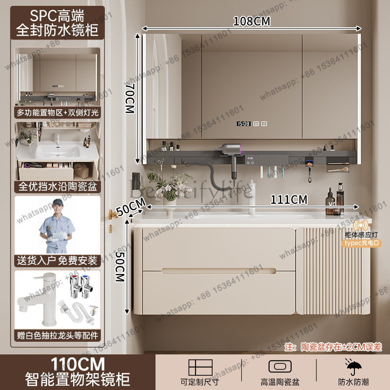LJYLuxury Nowoczesna Szafka Ła – Home Bathroom Vanity Combo recenzja i cena