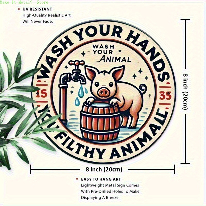 Okrągły, płaski, ozdobny, baro – Home Bathroom Wall Art recenzja i cena