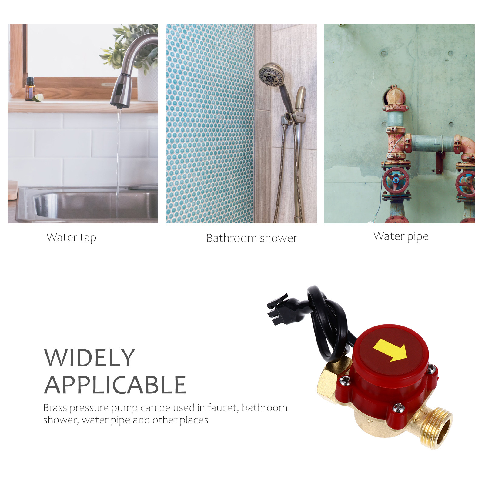 Mosiężna pompa zwiększająca ci – Home Bathroom Pressure Pump recenzja i cena