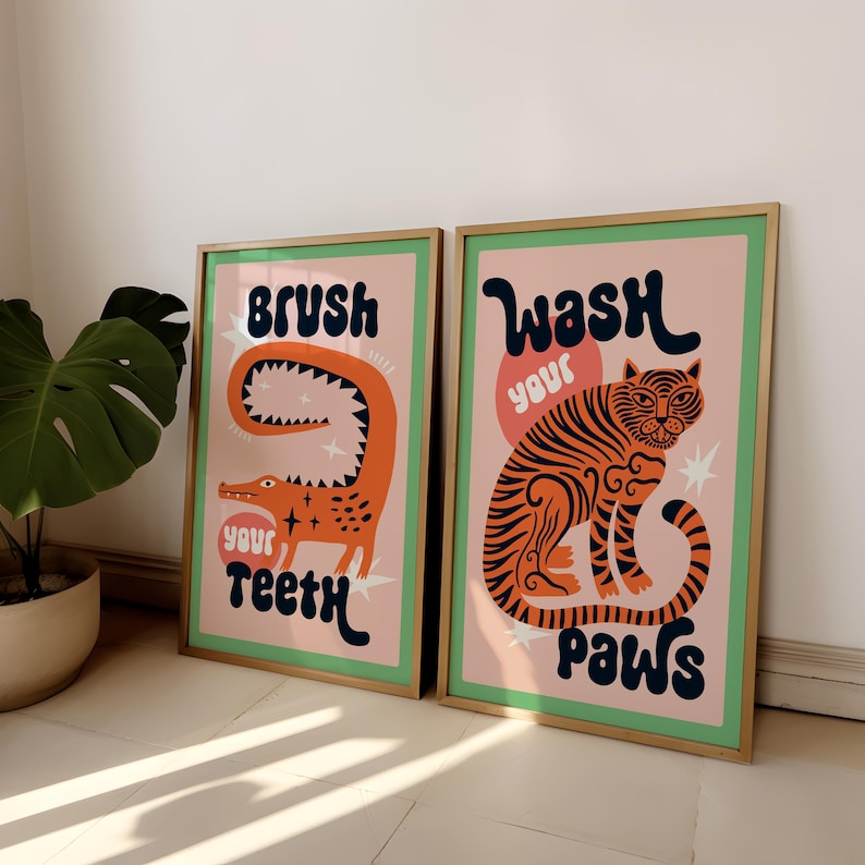 2 szt./zestaw Obraz na płótnie – Home Bathroom Wall Art recenzja i cena