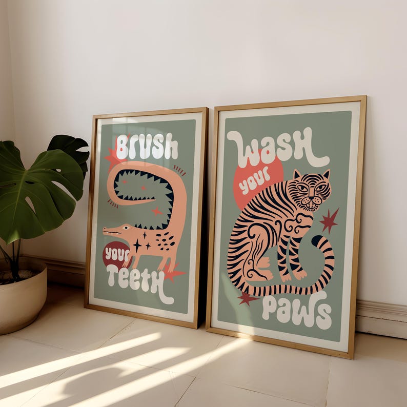 2 szt./zestaw Obraz na płótnie – Home Bathroom Wall Art recenzja i cena