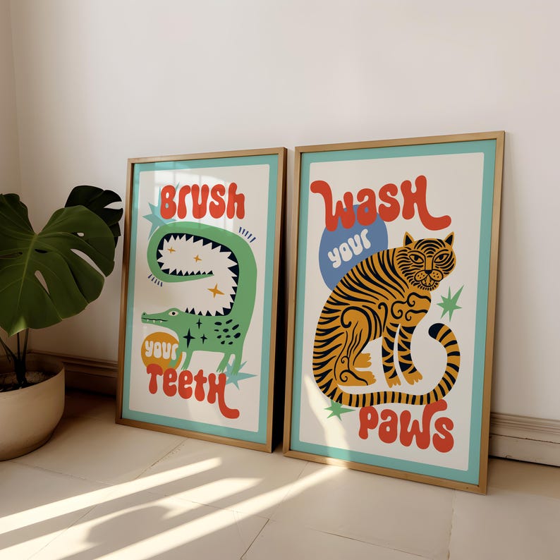 2 szt./zestaw Obraz na płótnie – Home Bathroom Wall Art recenzja i cena
